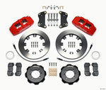 Wilwood Dynapro 6 Front Hat Kit 12.19in Red 2012 Fiat 500 w/ Lines