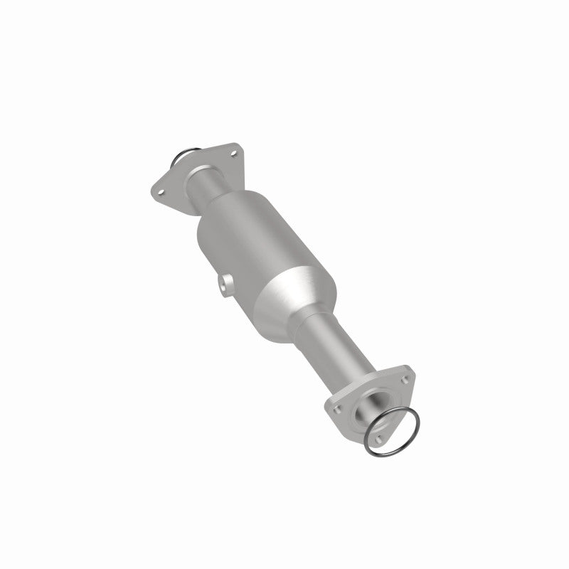 MagnaFlow 49260 oem grade direct-fit catalytic converter, rear three-quarter view of the turntable spin