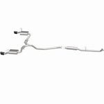 MagnaFlow 19612 neo series cat-back exhaust, side view of the turntable spin