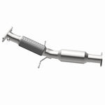 MagnaFlow 5561810 carb direct-fit catalytic converter, side view of the turntable spin