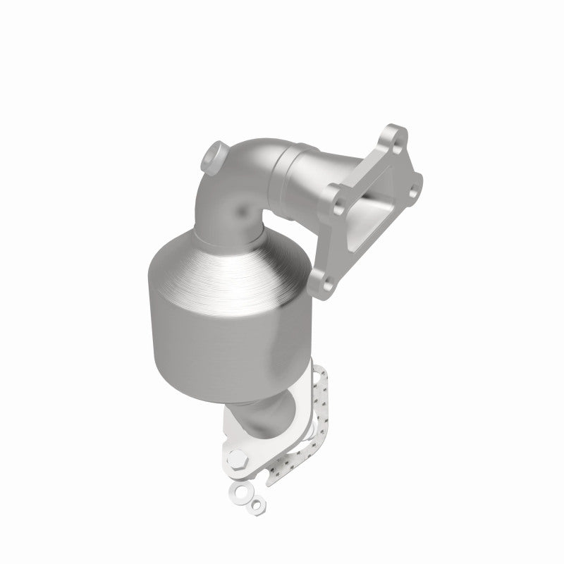 MagnaFlow 52188 oem grade manifold converter, side view of the turntable spin