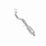 MagnaFlow 23168 hm grade direct-fit catalytic converter, rear three-quarter view of the turntable spin