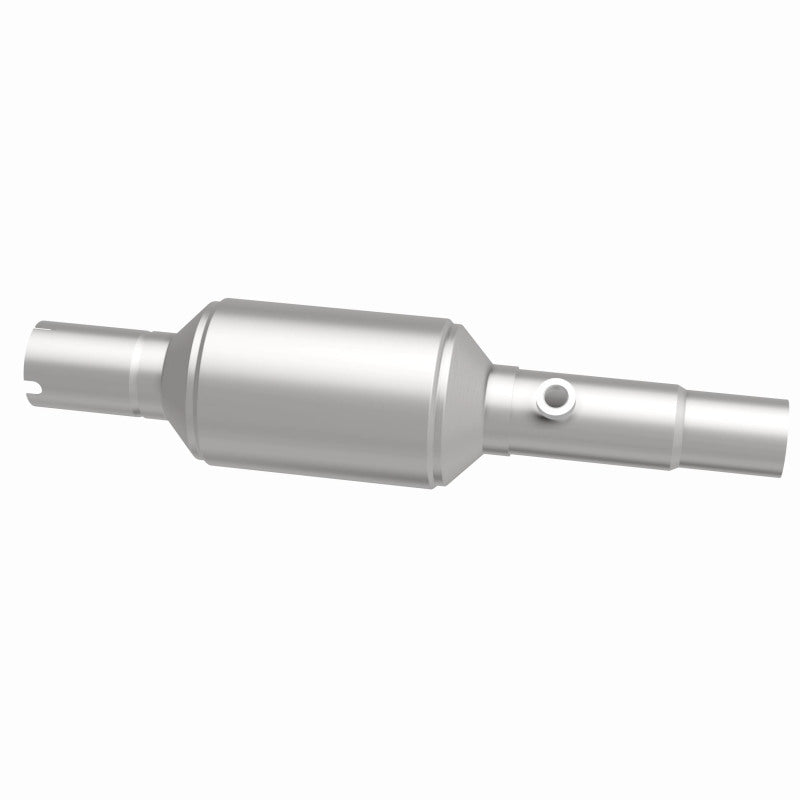 MagnaFlow 4451226 carb direct-fit catalytic converter, side view of the turntable spin