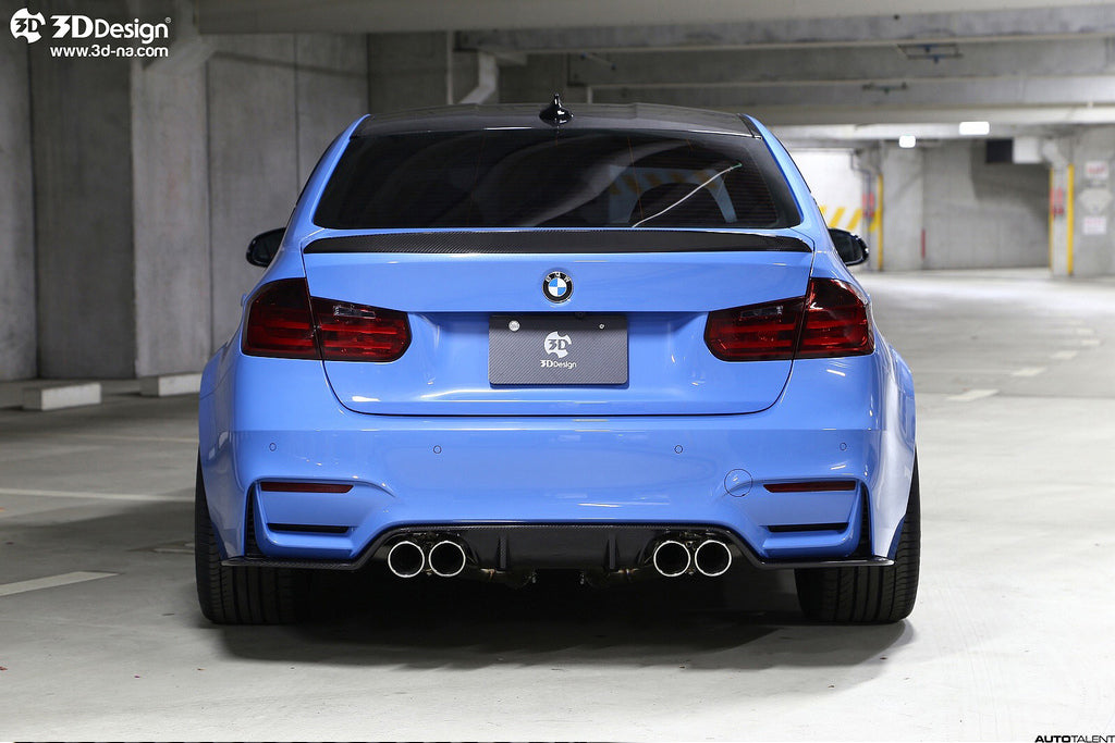 3D DESIGN BMW F80 M3 REAR SPOILER - Installed View
