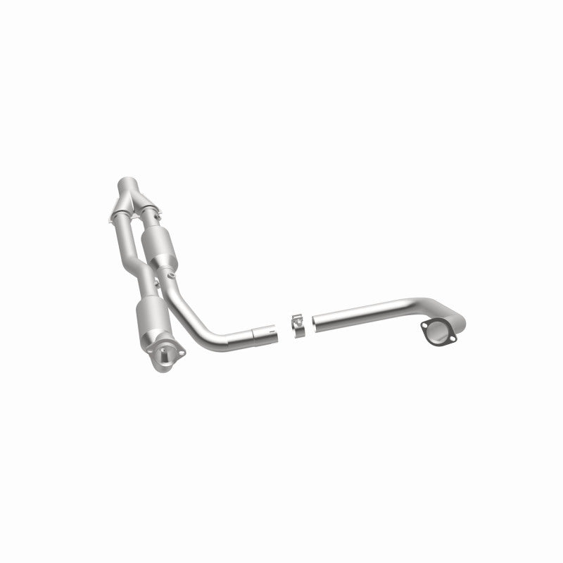 MagnaFlow 5451358 carb direct-fit catalytic converter, opposite side view of the turntable spin