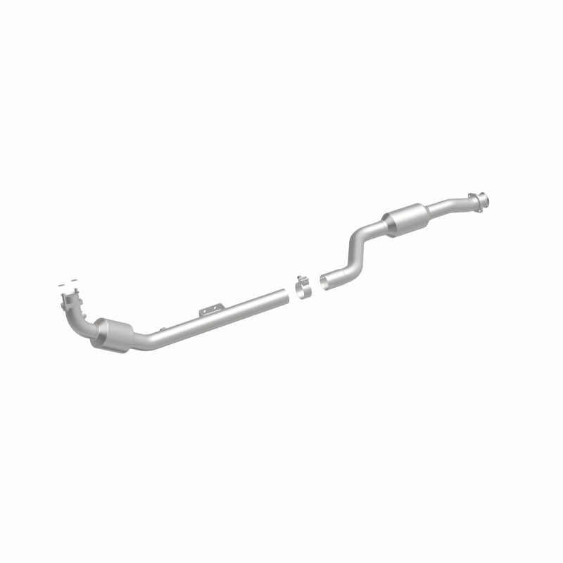 MagnaFlow 24041 hm grade direct-fit catalytic converter, front three-quarter view of the turntable spin