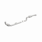 MagnaFlow 24041 hm grade direct-fit catalytic converter, front three-quarter view of the turntable spin