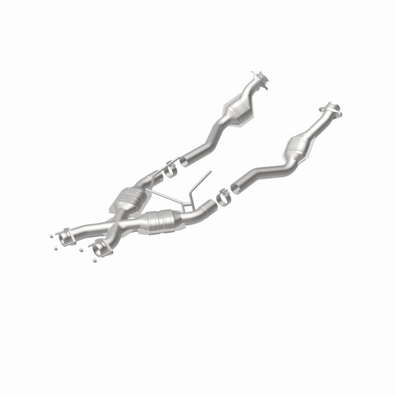 MagnaFlow 93332 epa direct-fit catalytic converter, rear view of the turntable spin