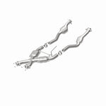 MagnaFlow 93332 epa direct-fit catalytic converter, rear view of the turntable spin