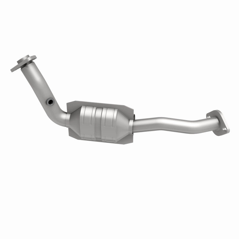 MagnaFlow 49479 oem grade direct-fit catalytic converter, side view of the turntable spin