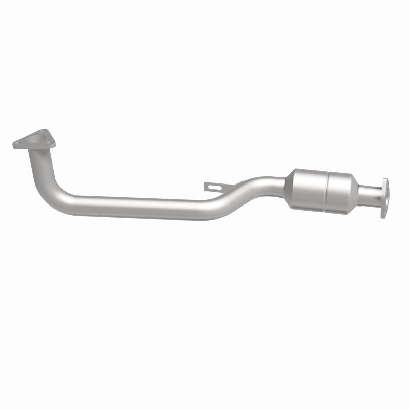 MagnaFlow 23621 epa direct-fit catalytic converter, side view of the turntable spin