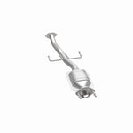 MagnaFlow 441672 carb direct-fit catalytic converter, opposite side view of the turntable spin