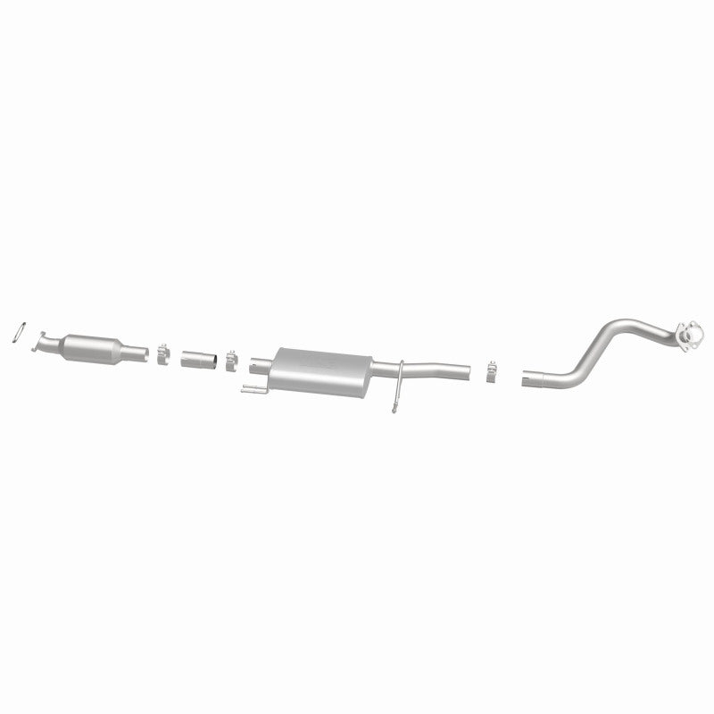 MagnaFlow 52851 oem grade direct-fit catalytic converter, side view of the turntable spin