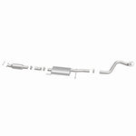 MagnaFlow 52851 oem grade direct-fit catalytic converter, side view of the turntable spin