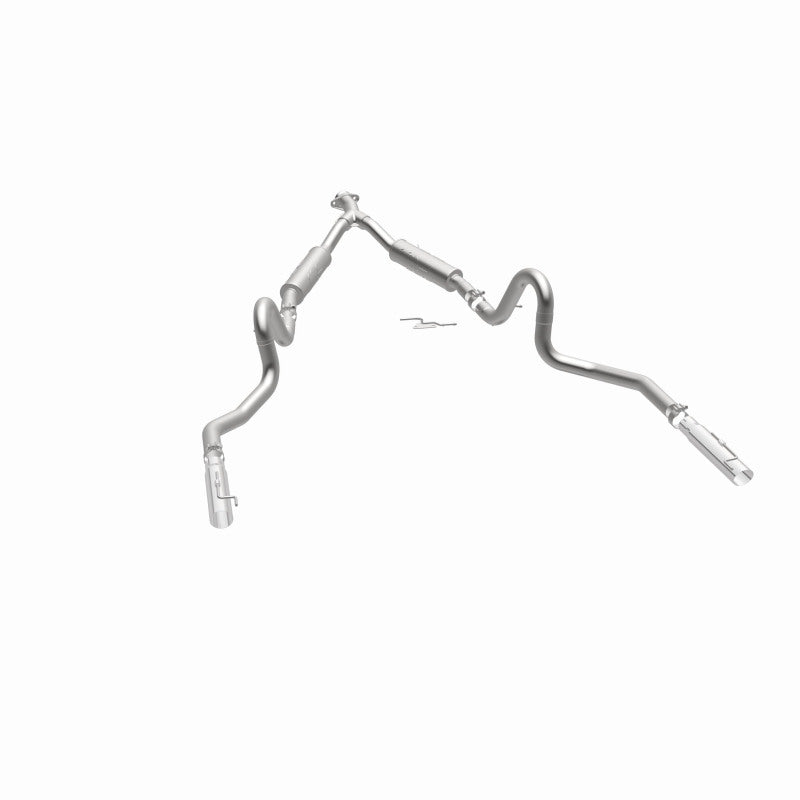 MagnaFlow 15717 street series cat-back exhaust, opposite side view of the turntable spin