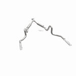 MagnaFlow 15717 street series cat-back exhaust, opposite side view of the turntable spin
