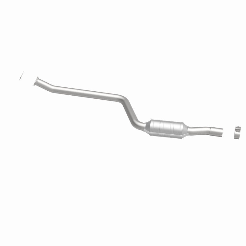 MagnaFlow 52480 oem grade direct-fit catalytic converter, side view of the turntable spin