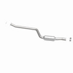MagnaFlow 52480 oem grade direct-fit catalytic converter, side view of the turntable spin