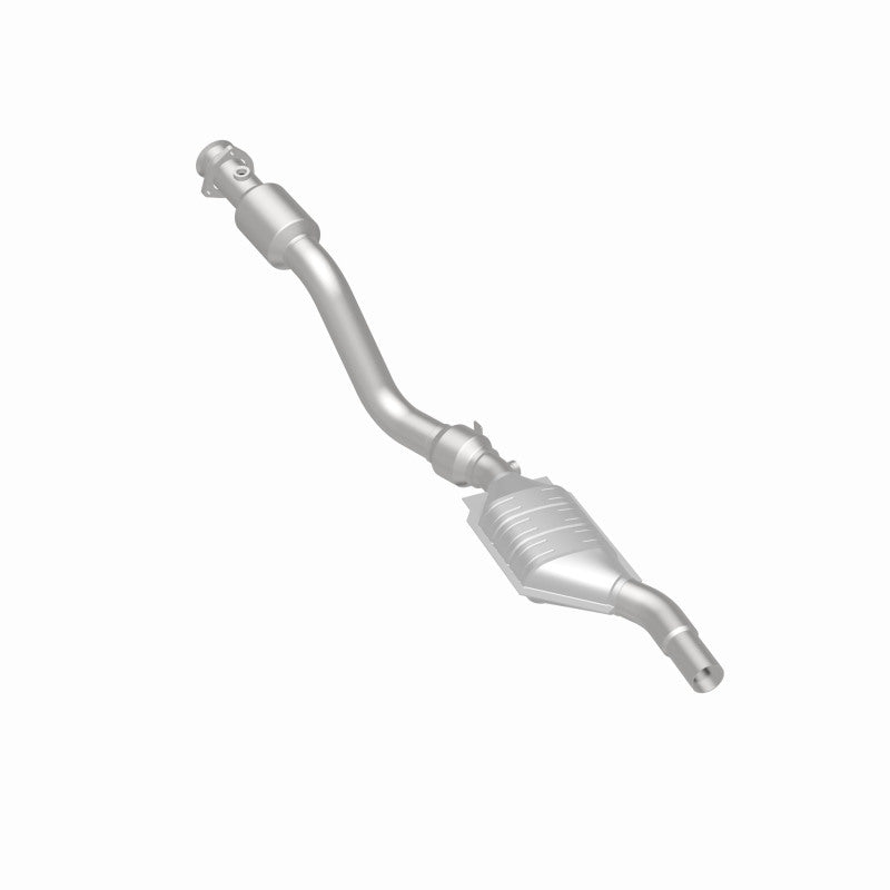 MagnaFlow 24119 hm grade direct-fit catalytic converter, rear three-quarter view of the turntable spin