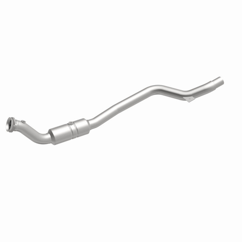 MagnaFlow 52100 oem grade direct-fit catalytic converter, front three-quarter view of the turntable spin