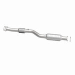 MagnaFlow 93136 hm grade direct-fit catalytic converter, side view of the turntable spin