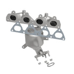 MagnaFlow 50602 hm grade manifold converter, side view of the turntable spin