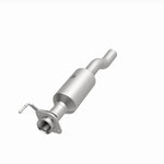 MagnaFlow 280440 oem grade direct-fit catalytic converter, opposite front three-quarter view of the turntable spin