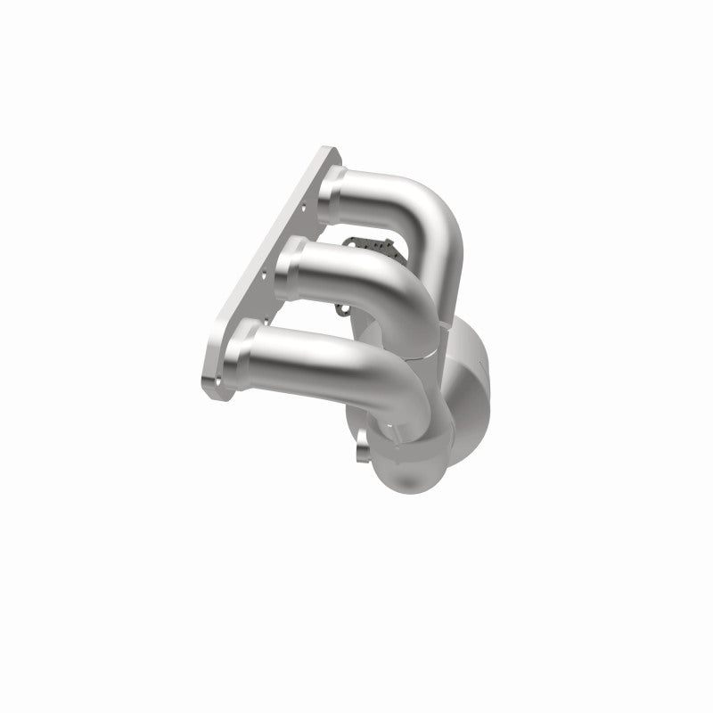 MagnaFlow 5411931 carb direct-fit catalytic converter, opposite side view of the turntable spin