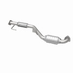 MagnaFlow 24429 hm grade direct-fit catalytic converter, opposite rear three-quarter view of the turntable spin
