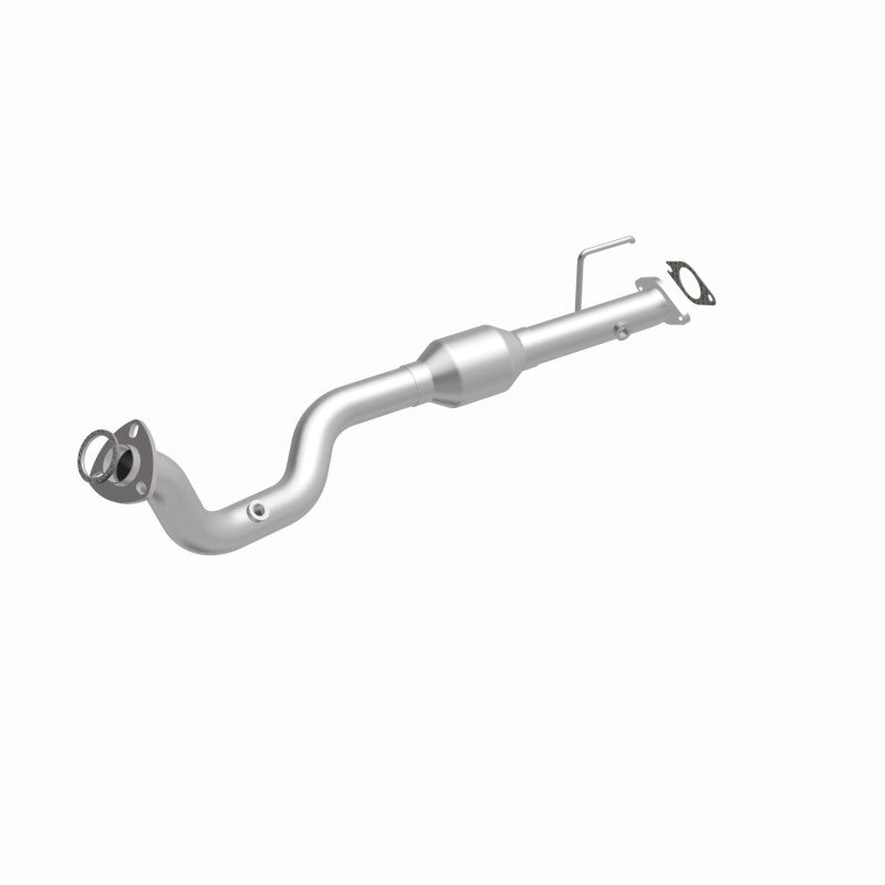MagnaFlow 49431 oem grade direct-fit catalytic converter, front three-quarter view of the turntable spin
