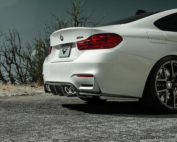 Vorsteiner VRS GTS Aero Rear Diffuser Carbon Fiber PP 1x1 Glossy BMW F8X M4 VRS/EVO Program - autotalent