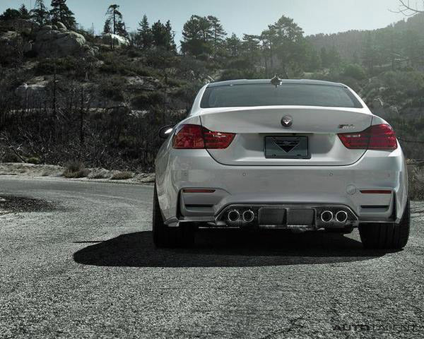 Vorsteiner VRS GTS Aero Rear Diffuser Carbon Fiber PP 1x1 Glossy BMW F8X M4 VRS/EVO Program - autotalent