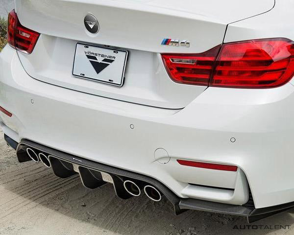 Vorsteiner VRS GTS Aero Rear Diffuser Carbon Fiber PP 1x1 Glossy BMW F8X M4 VRS/EVO Program - autotalent