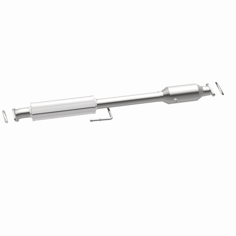 MagnaFlow 52820 oem grade direct-fit catalytic converter, opposite side view of the turntable spin