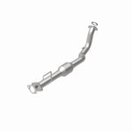 MagnaFlow 93161 hm grade direct-fit catalytic converter, rear view of the turntable spin