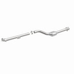 MagnaFlow 24276 hm grade direct-fit catalytic converter, front three-quarter view of the turntable spin