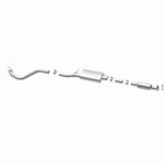 MagnaFlow 52851 oem grade direct-fit catalytic converter, opposite rear three-quarter view of the turntable spin