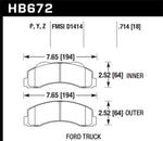 Hawk 10-11 Ford Expedition/F-150 SVT Raptor / 10-11 F-150 LTS Front Street Brake Pad