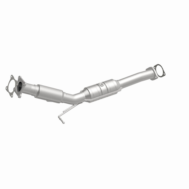 MagnaFlow 24229 hm grade direct-fit catalytic converter, front three-quarter view of the turntable spin