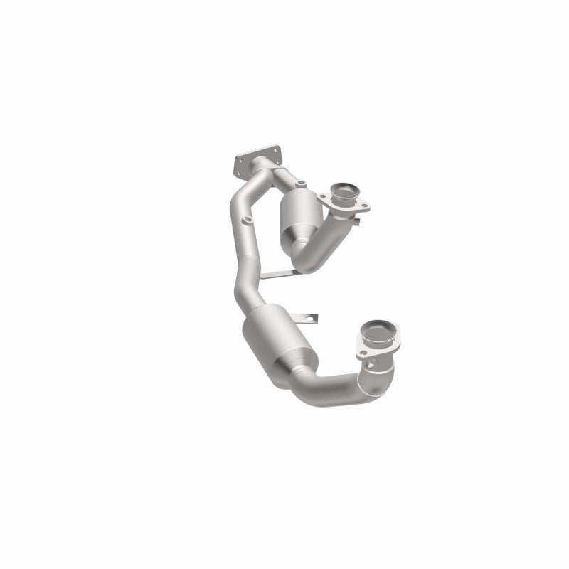 MagnaFlow 23542 hm grade direct-fit catalytic converter, opposite side view of the turntable spin