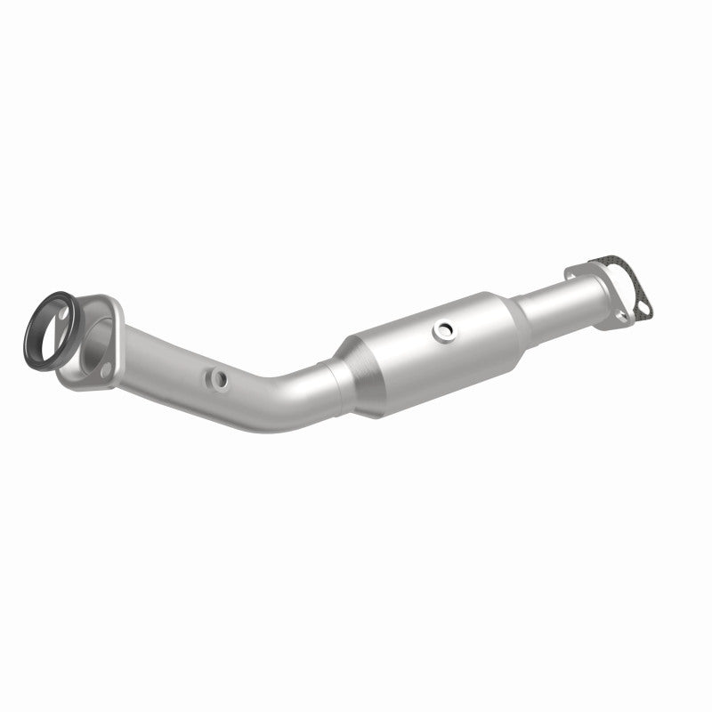 MagnaFlow 24085 hm grade direct-fit catalytic converter, front three-quarter view of the turntable spin