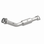 MagnaFlow 24085 hm grade direct-fit catalytic converter, front three-quarter view of the turntable spin