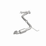 MagnaFlow 5491701 carb direct-fit catalytic converter, front three-quarter view of the turntable spin