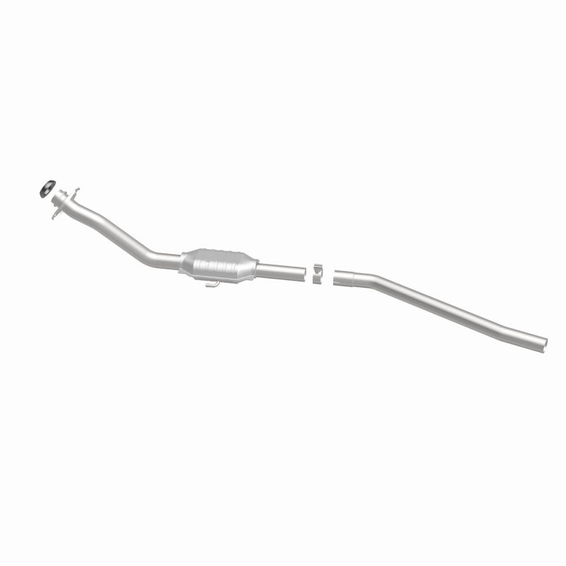 MagnaFlow 3391274 carb direct-fit catalytic converter, side view of the turntable spin
