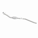 MagnaFlow 3391274 carb direct-fit catalytic converter, side view of the turntable spin