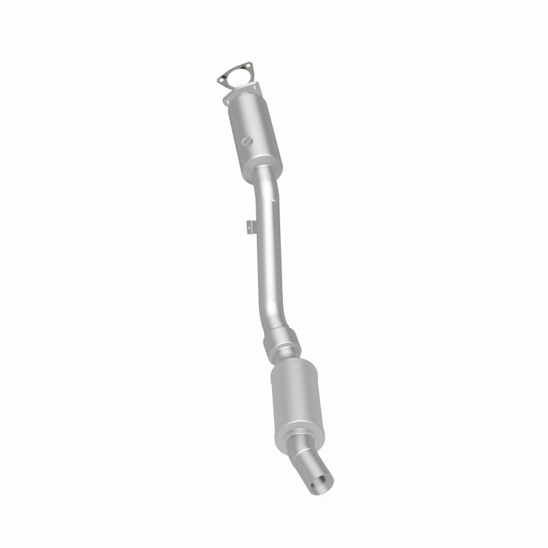 MagnaFlow 24139 hm grade direct-fit catalytic converter, rear three-quarter view of the turntable spin