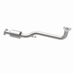 MagnaFlow 23621 epa direct-fit catalytic converter, opposite rear three-quarter view of the turntable spin