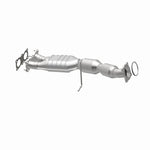 MagnaFlow 52005 oem grade direct-fit catalytic converter, opposite rear three-quarter view of the turntable spin