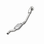 MagnaFlow 24314 hm grade direct-fit catalytic converter, rear view of the turntable spin