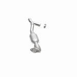 MagnaFlow 447130 carb direct-fit catalytic converter, opposite side view of the turntable spin